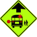 S3-1 School Bus Stop Ahead (SYM)