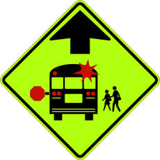 S3-1 School Bus Stop Ahead (SYM)