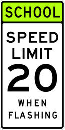 S5-1 School Speed Limit When Flashing