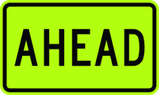 W16-9P AHEAD School Sign