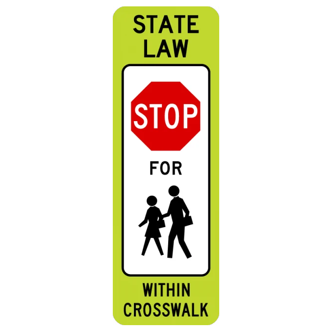 R1-6c Stop In-Street School Crossing
